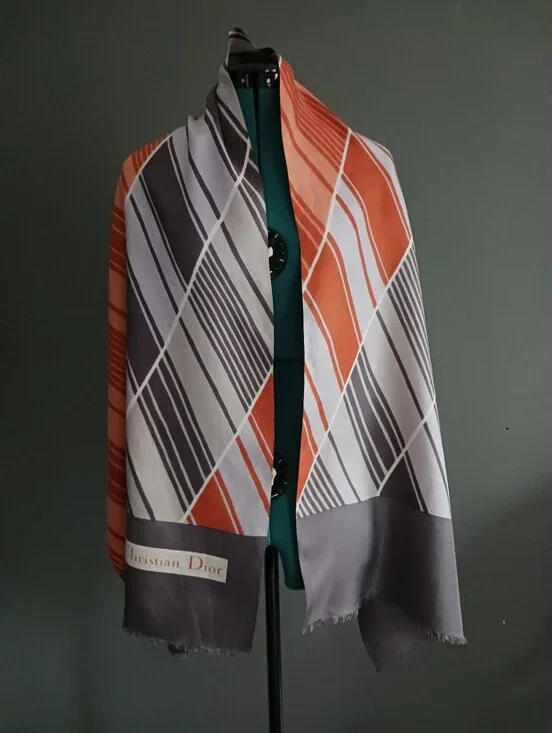 Vintage Christian Dior Silk Scarf 66 