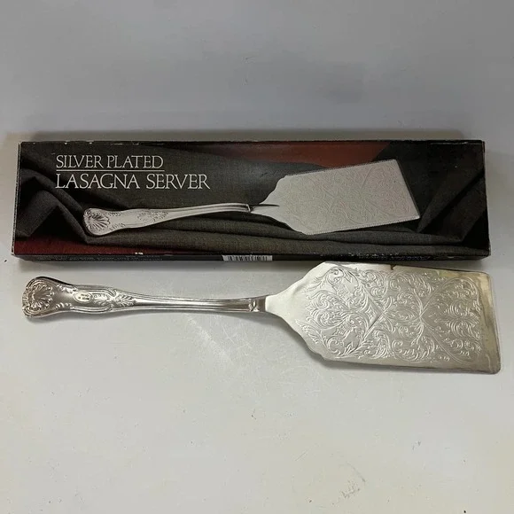 Godinger Silver Lasagna Server Silver Plated 1987 No. 5048 Vintage