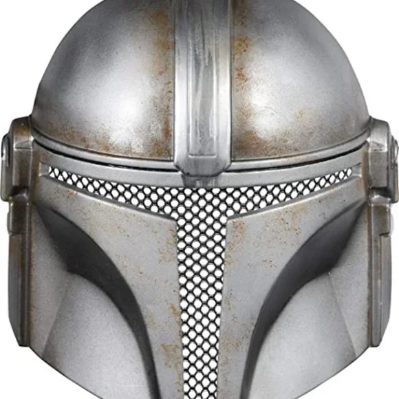 Rubie's Star Wars The Mandalorian Battle Damaged Children's Half-Mask, one size