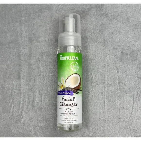 TROPICLEAN Waterless Facial Cleanser for Cats and‎ Dogs