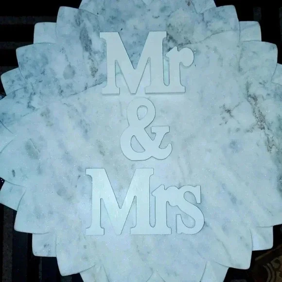 Mr & Mrs Wood Wedding Sign NWOT