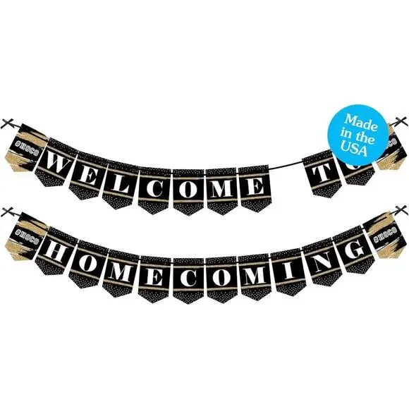 Hoco Dance, Homecoming Bunting Banner, Party Decorations - Welcome to Homecoming