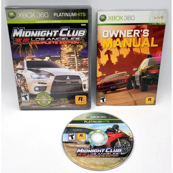MIDNIGHT CLUB LOS ANGELES COMPLETE EDITION XBOX 360 GAME CIB COMPLETE‎ IN BOX