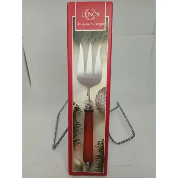 Lenox Holiday Jewel Cold Meat Fork 11.75