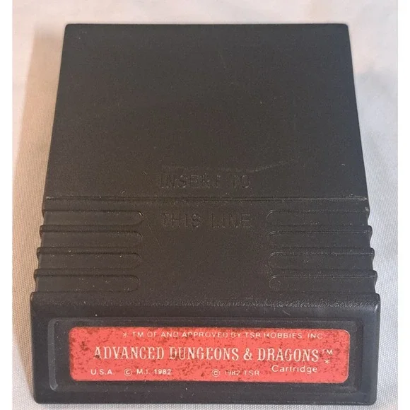 Advanced Dungeons & Dragons Intellivision 1982 TSR Mattel Cartridge