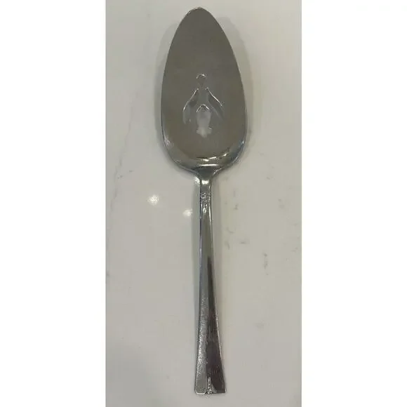 Vtg Wm Rogers Stainless IS Flatware Pie Cake Server Wedding Holiday USA‎ MCM