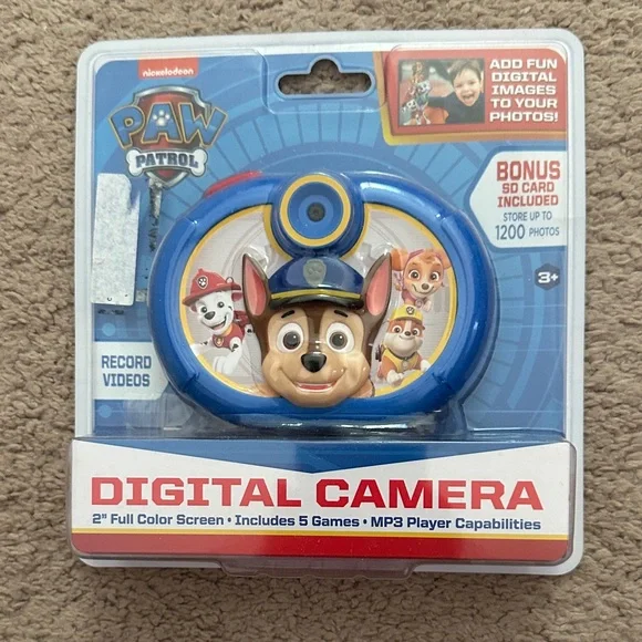 Paw Patrol Kids Digital Camera – Blue and Yellow Character Design