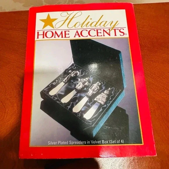 New In Box Vintage Belk Home Accent Stainless Steel Christmas Spreaders