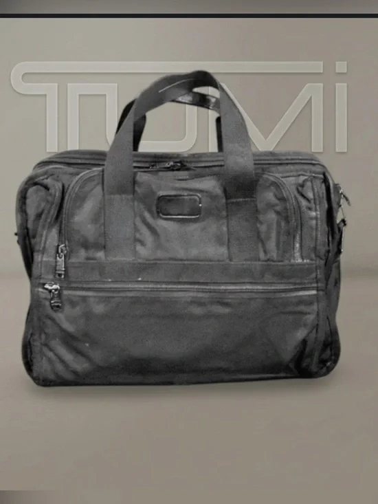 Authentic Tumi vintage Alpha durable ballistic nylon expandable briefcase