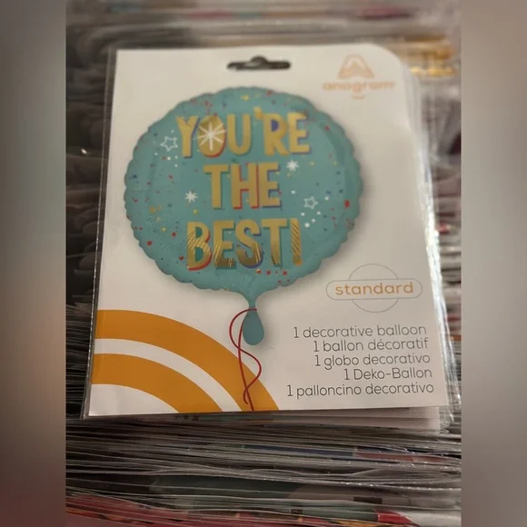 'You're the Best' Decorative Balloon - Blue
