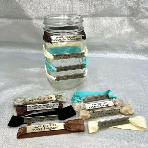 Mason Jar Glass Decor Identifiers Markers Party Supplies 12 count