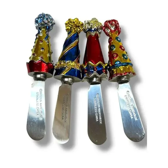 Set of 4 Boston Warehouse Spreaders Party Hat Multicolor Party 5