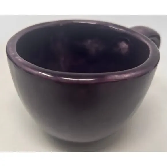 Pottery Barn Sausalito Vintage Thick Heavy Purple Mug Set of 6