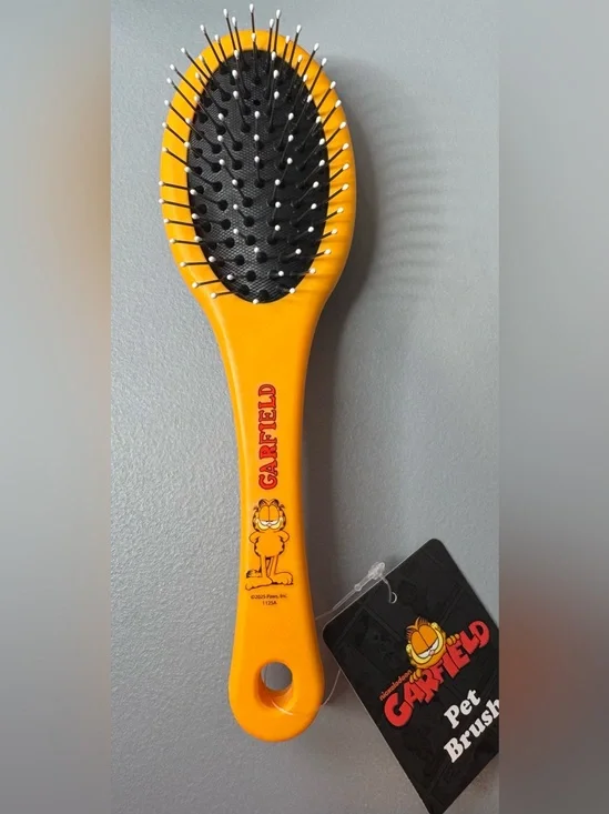 Garfield character themes dual sides Pet Brush bristles boar brush detangle dogs