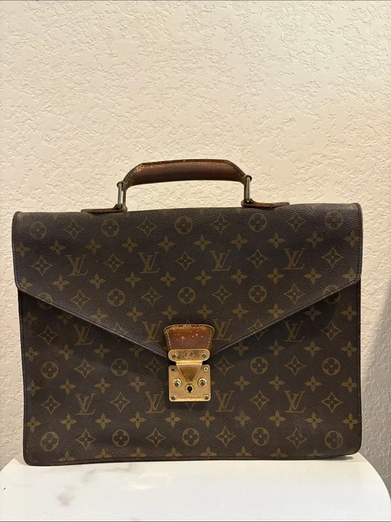 Sold Louis Vuitton LV Business Bag Serviette Conseiller Brown Monogram