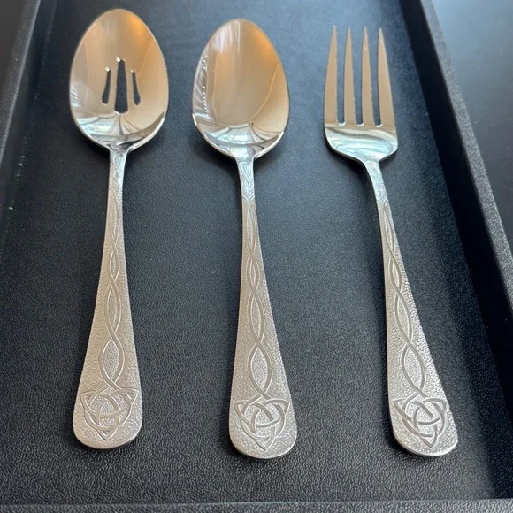 SMI USA Serving Set Trinity‎ Celtic Knot Design Replacement Silverware 3 Piece