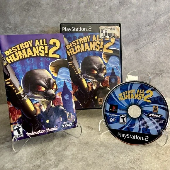 Destroy All Humans 2 PlayStation 2 PS2 Complete w/ Manual CIB Tested