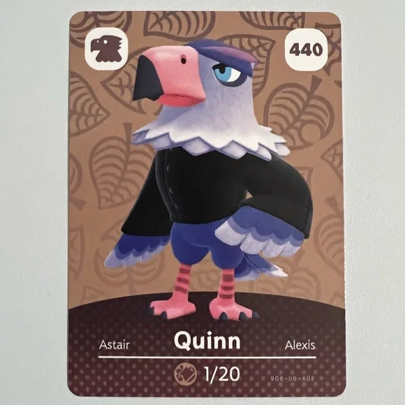 Animal Crossing Amiibo Card - Quinn - 440