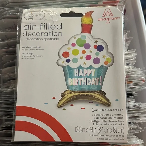 Air-Filled Birthday Decoration - Multicolor