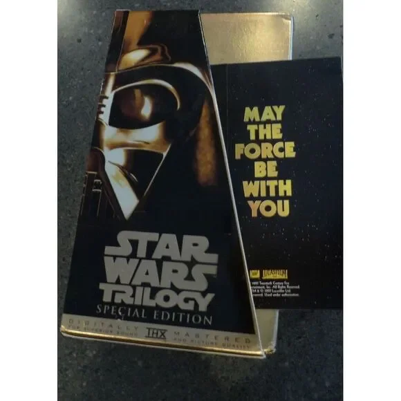 Star Wars Trilogy (VHS, 1997, Special‎ Edition) Gold Box DIGITAL THX