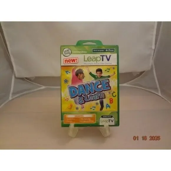 Leap Frog Leap‎ TV Dance & Learn Reading 4-7 Years Educational Active Video Game