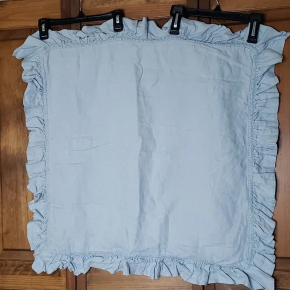 Pottery Barn Euro Flax Linen Ruffled Euro Sham