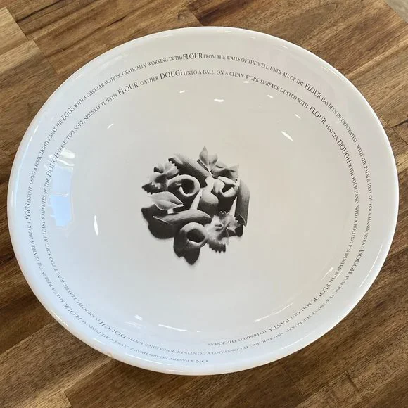 Pottery Barn Pasta Serving Bowl - Recipe Pasta Set - 13