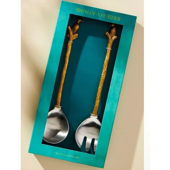 NEW Anthropologie Loro Bird Serving Set NWT