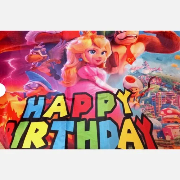 Super Mario Bros Birthday Banner 58