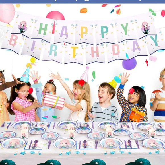 Mermaid theme birthday party kit