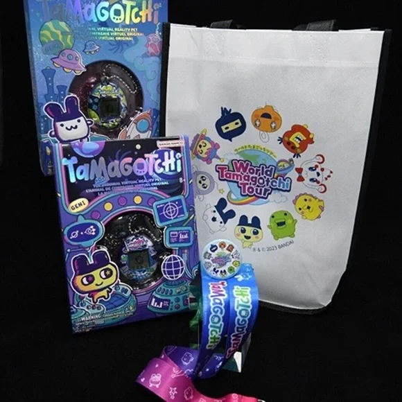 SDCC 2023:COSMIC SHELL TAMAGOTCHIS OG GEN 1&2 EXCLUSIVE + Bag and Lanyard