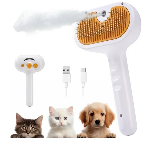 ENUKYCOM Electric rechargeable comb/Brush grooming spray add water New..