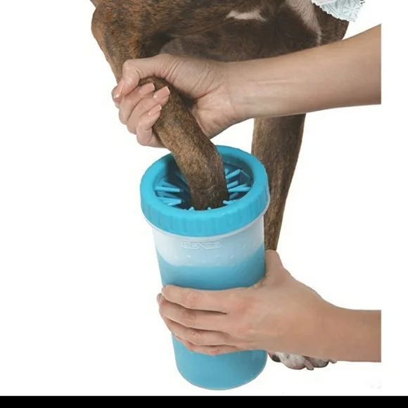 Dexus‎ Mudbuster Portable Dog Paw Cleaner Blue Large XL Breeds Foot Washer