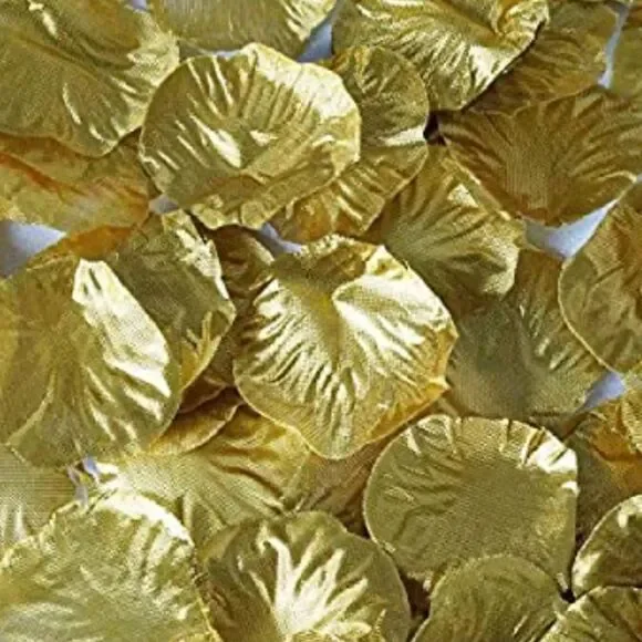 Gold Silk Scatter Rose Petals!
