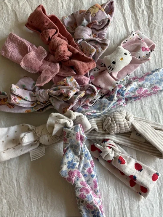 Set of Eight Baby Girl Head Bands (3-6 months)