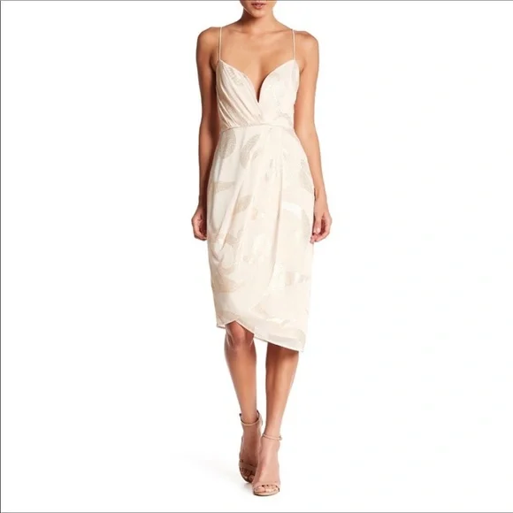 Free People NWOT‎ Party Venus Dress Size 4 Cream/Gold
