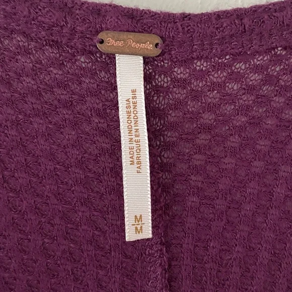 Free People Ventura Thermal Top Scoop Longline High Low Tunic