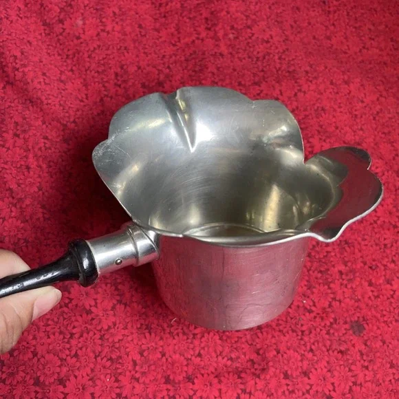 Queen Art Lotus Flower Gravy Boat No. 105‎ Handmade Danish Quality Pewter