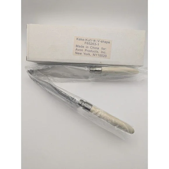 Avon Kake- Kut'r V-Shape Cake Pie Server Stainless Steel Wedding Cake‎ Knife