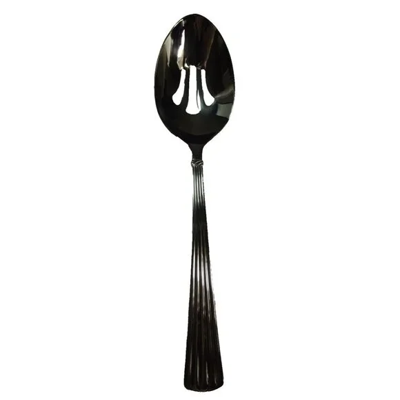 Reed & Barton Pierced Tablespoon serving spoon TRINITY HALL 18/10 stainless 8.5