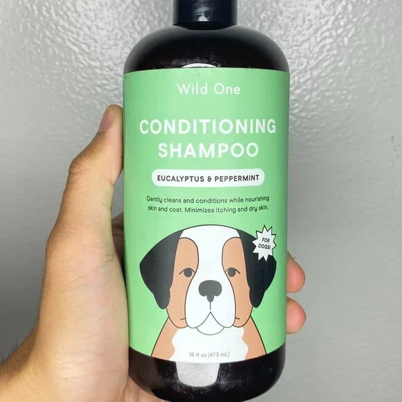 Wild One Eucalyptus & Peppermint Conditioning Dog Shampoo, 16-oz bottle New