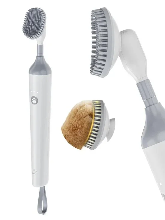 Electric Dog Paw Cleaner, Rechargeable Paw Scrubber with LED Light & 3 Speeds
