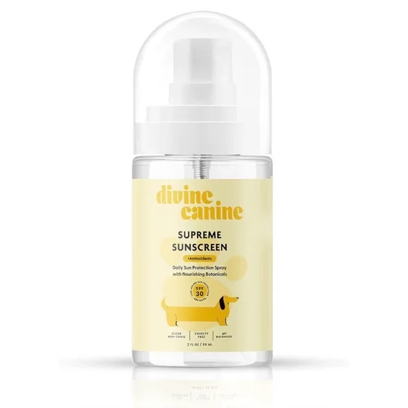 NEW 2 Dog Sunscreen Body Spray 2oz SPF30 Mineral Protection Natural Broad Spectr