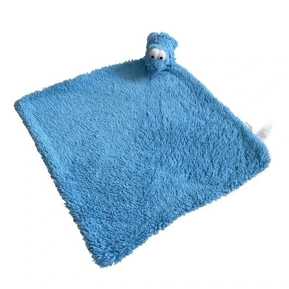 Pottery Barn Kids COOKIE MONSTER Sesame Street Toddler LOVEY Security Blanket