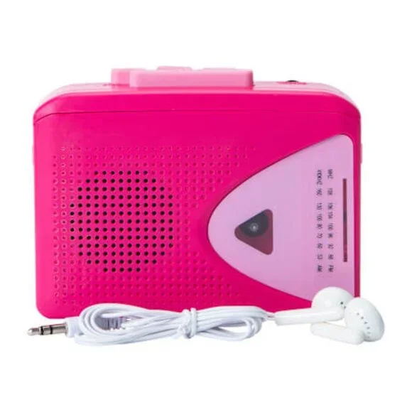 Portable Cassette Player & Earbuds