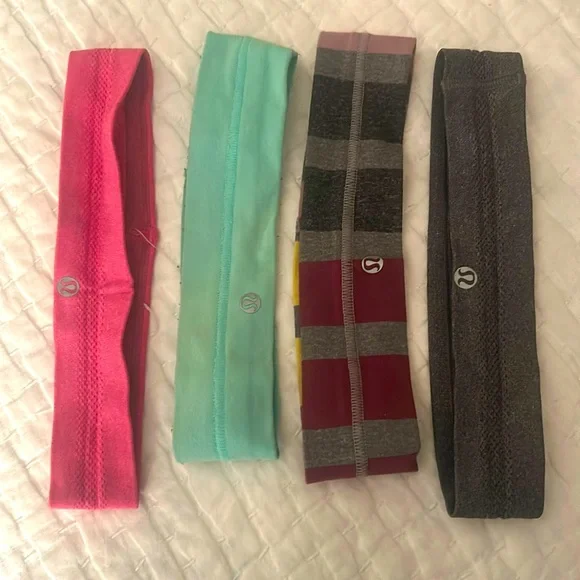 Lululemon Athletica - 4-pack Pink, Green and Purple Hair Accessories🌿