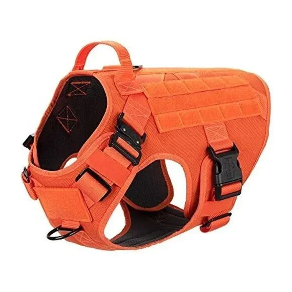 Orange Tactical Dog Harness Service‎ Dog New