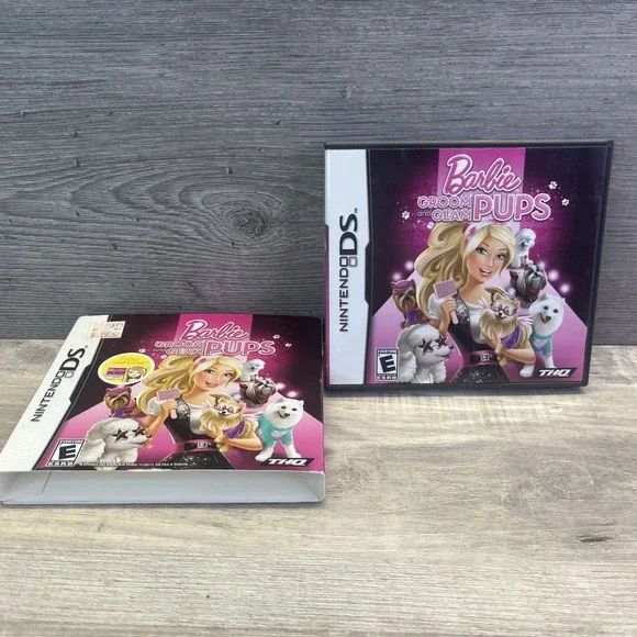 Barbie: Groom and Glam Pups (Nintendo DS, 2010) Dogs Puppies Fancy