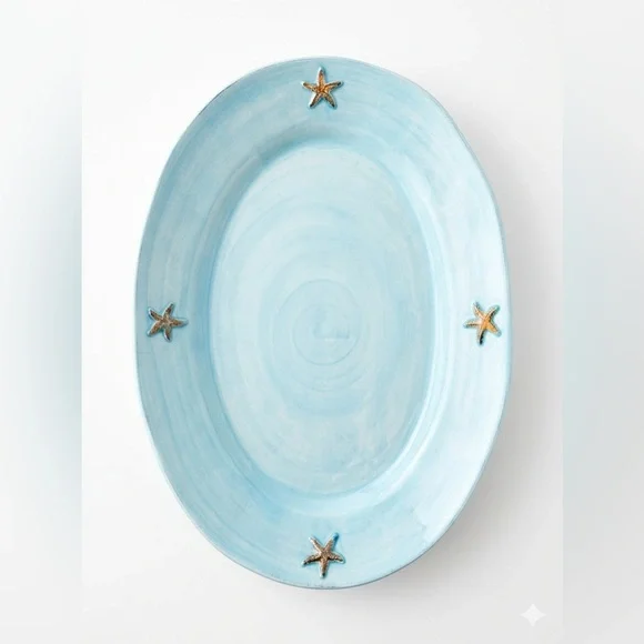 NWOT Pottery Barn Starfish Oval Platter