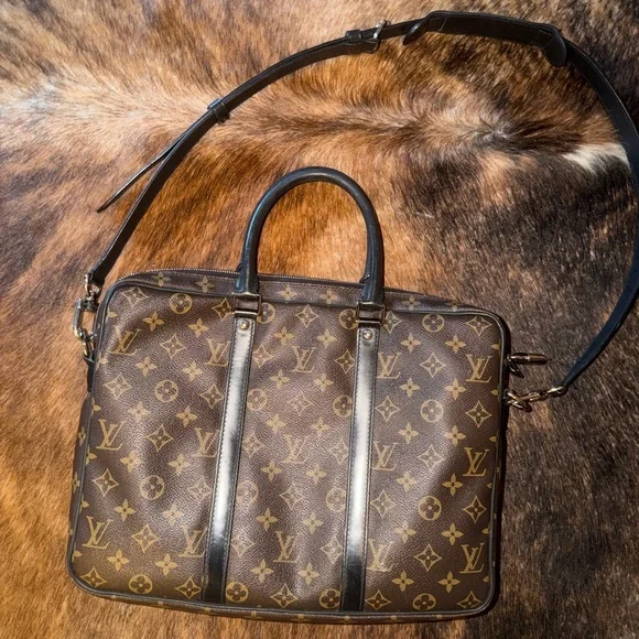 Louis Vuitton Monogram Porte-Documents PM Briefcase | Authentic |